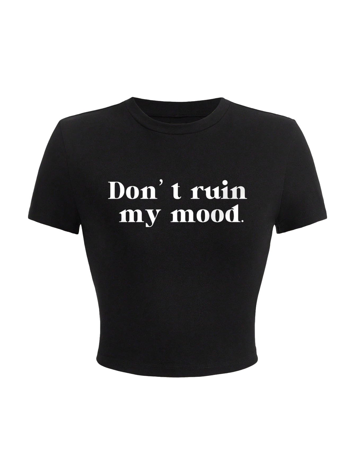 SOLY HUX Womens Y2K Graphic Crop Top Short Sleeve Sexy Cute T-Shirts Tee Crop Top Letter Black XS