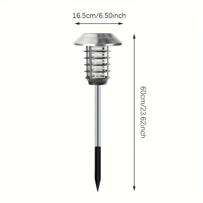Shenzhi Tech Solar Bug Zapper Lights, LED Landscape Lighting with UV Light and Mosquito Killer 2 in 1, Outdoor Garden Patio Backyard Camping Lighting, PVC Material, Solar Powered, Bug Trap